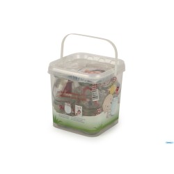 SET BEBE WECK-SECCHIELLO 9 VASI ML220 CON COPERCHIO GUARNIZIONE E CLIPS 762