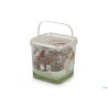 SET BEBE WECK-SECCHIELLO 9 VASI ML220 CON COPERCHIO GUARNIZIONE E CLIPS 762