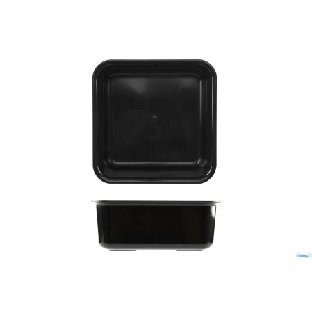 VASSOIO ANTIASSORBENTE IN PMMA CM.22X22X8,5 NERO