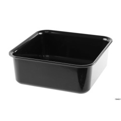 VASSOIO ANTIASSORBENTE IN PMMA CM.22X22X8,5 NERO