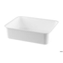 VASSOIO ANTIASSORBENTE IN PMMA CM.22X29,5X8,5 BIANCO