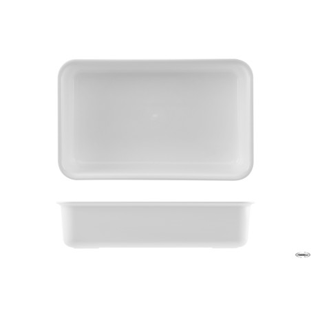 VASSOIO ANTIASSORBENTE IN PMMA CM.22X36X8,5 BIANCO