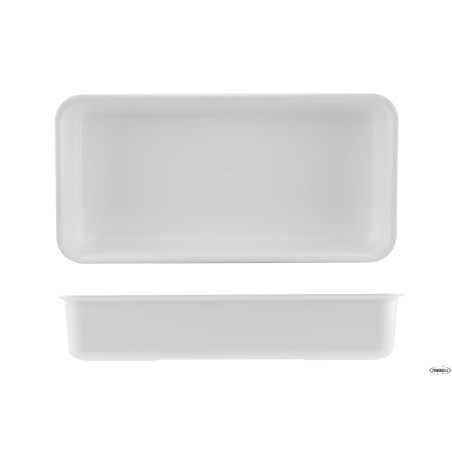 VASSOIO ANTIASSORBENTE IN PMMA CM.22X44X8,5 BIANCO