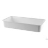 VASSOIO ANTIASSORBENTE IN PMMA CM.22X44X8,5 BIANCO