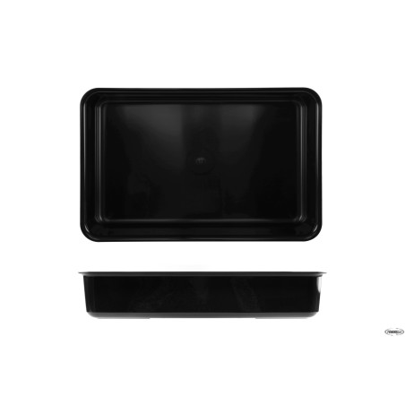 VASSOIO ANTIASSORBENTE IN PMMA CM.29X44X8,5 NERO