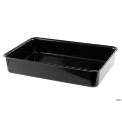VASSOIO ANTIASSORBENTE IN PMMA CM.29X44X8,5 NERO