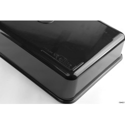 VASSOIO ANTIASSORBENTE IN PMMA CM.29X44X8,5 NERO