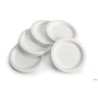 WECK - CONFEZIONE 5 COPERCHI PLASTICA BIANCHI SALVA FRESCHEZZA 100MM.