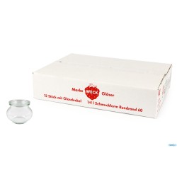 WECK CIL- CARTONE 12 VASETTI ML.220 CON COPERCHIO 60   902