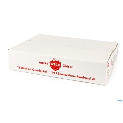 WECK CIL- CARTONE 12 VASETTI ML.220 CON COPERCHIO 60   902