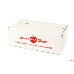 WECK CIL- CARTONE 6 VASETTI ML.290 CON COPERCHIO 80   900   10588