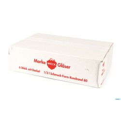 WECK CIL- CARTONE 6 VASETTI ML.560 CON COPERCHIO 80   901   19874