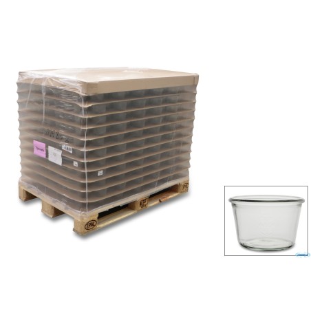 WECK CIL-VASETTO ML370 SENZA COPERCHIO IN THERMOPALLET 936 PEZZI ART.741  UTILIZZA IL COPERCHIO DA 100 MM