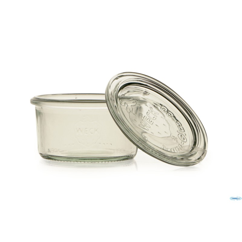 WECK CILINDRICO- CARTONE 12 VASETTI ML.165 CON COPERCHIO 80  976   06646