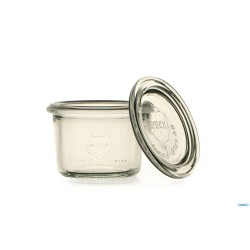 WECK CILINDRICO- CARTONE 24 VASETTI ML.80 CON COPERCHIO 60  80