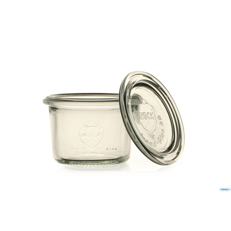 WECK CILINDRICO- CARTONE 24 VASETTI ML.80 CON COPERCHIO 60  80