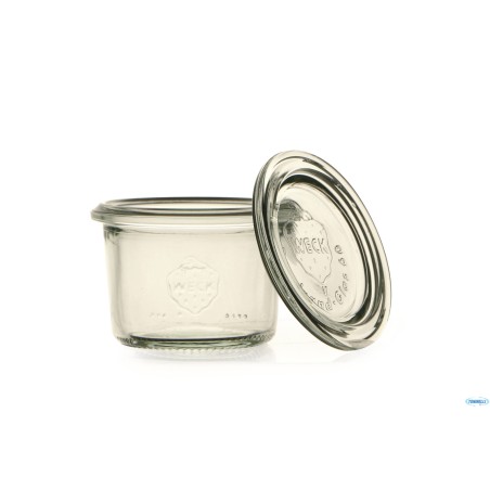 WECK CILINDRICO- CARTONE 24 VASETTI ML.80 CON COPERCHIO 60  80