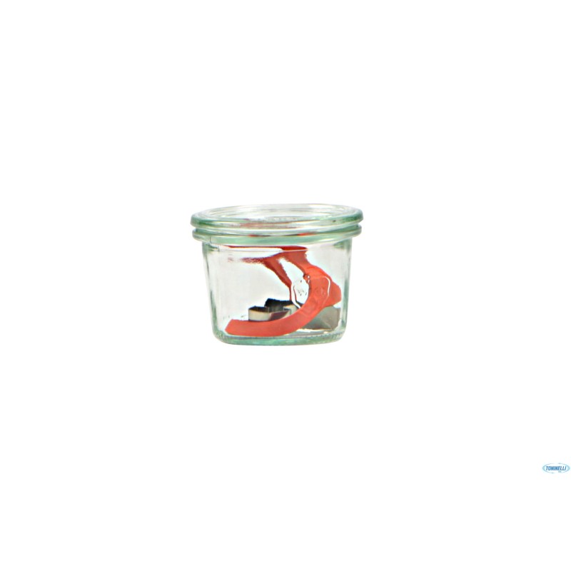 WECK R CILINDRICO - VASETTO ML.80 CON COPERCHIO MM60    80E