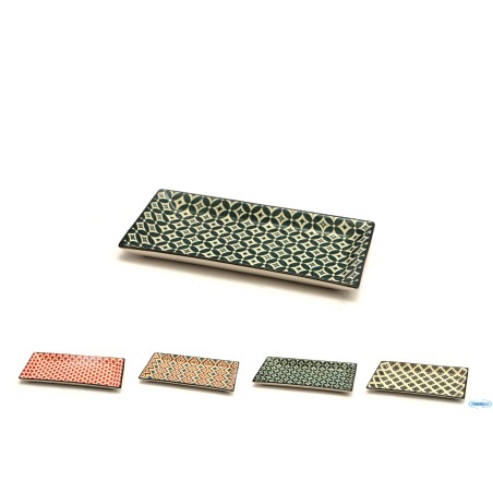 MOSAIK-PIATTO RETTANGOLARE CM.23,7X12 DECORI ASSORTITI RH4414S