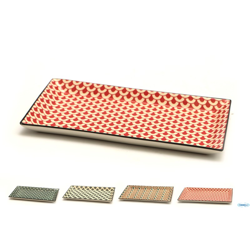 MOSAIK-PIATTO RETTANGOLARE CM.28,5X16 DECORI ASSORTITI RH4414L