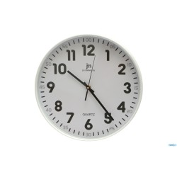OROLOGIO PARETE CASSA BIANCA TONDO CM 30