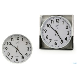 OROLOGIO PARETE CASSA BIANCA TONDO CM 30
