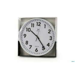 OROLOGIO PARETE CASSA BIANCA TONDO CM 30