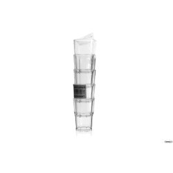 BICCHIERE GRANITY CLEAR CL 40 IN CONFEZIONE DA 5 PEZZI- IN POLISTIRENE TRASPARENTE- FM-63
