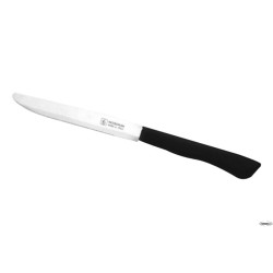 DE LUXE-CONFEZIONE 6 COLTELLI BISTECCA-PIZZA LAMA CM 12 NERO
