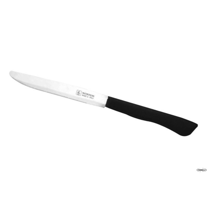 DE LUXE-CONFEZIONE 6 COLTELLI BISTECCA-PIZZA LAMA CM 12 NERO DE LUXE-CONFEZIONE 6 COLTELLI BISTECCA-PIZZA LAMA CM 12 NERO