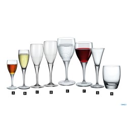 FIORE - EAU - CONFEZIONE 3 BICCHIERI PER  LA TAVOLA CL. 30  1.34710