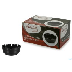 HORECAPROFESSIONAL - CONFEZIONE 12 POSACENERE BAKELITE NERI  AST-4BK