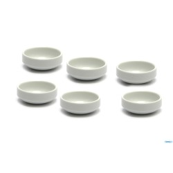 JUSTWHITE-CONFEZIONE 6 COPPETTE TONDE CM.6,4X6,4XH.2,3 HE3449