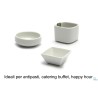 JUSTWHITE-CONFEZIONE 6 COPPETTE TONDE CM.6,4X6,4XH.2,3 HE3449