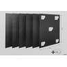 LAVAGNA SILHOUETTE-SET 6 LAVAGNE QUADRATE CM 40X40. ADESIVI PER MONTAGGIO A PARETE INCLUSI       FB-XXL