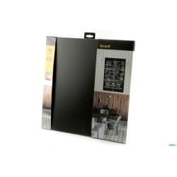 LAVAGNA SILHOUETTE-SET 6 LAVAGNE QUADRATE CM 40X40. ADESIVI PER MONTAGGIO A PARETE INCLUSI       FB-XXL