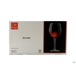 MILANO - CONFEZIONE 12 CALICI MULTIUSO VETRO TEMPERATO CL 34,8 H. 18,85 CM. 8,35