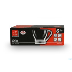 OSLO PUNCH - SCATOLA 6 BICCHIERI CON MANICO IN ACCIAIO INOX CL11   1.21890