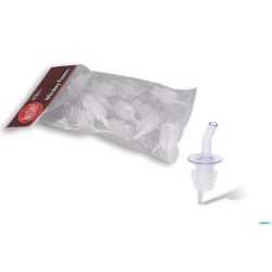 TAPPO VERSATORE WHISKEY TRASPARENTE CONFEZIONE 12 PEZZI