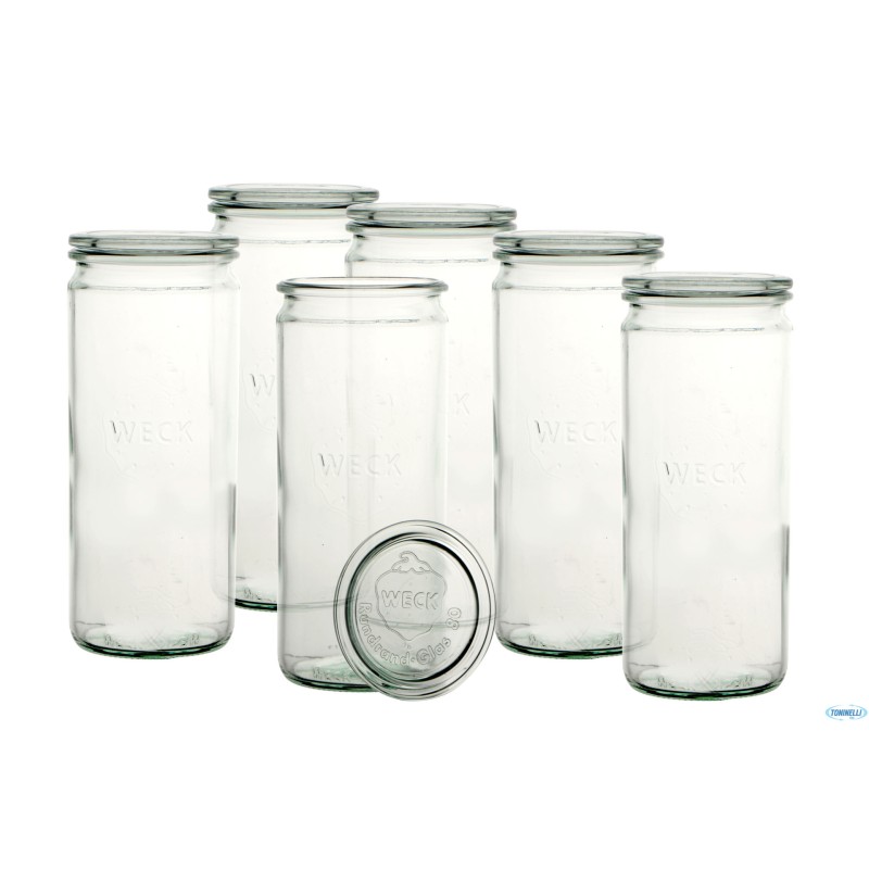 WECK CIL- CARTONE 6 VASI ML.1062 CON COPERCHIO 80 908 WECK CIL- CARTONE 6 VASI ML.1062 CON COPERCHIO 80 908