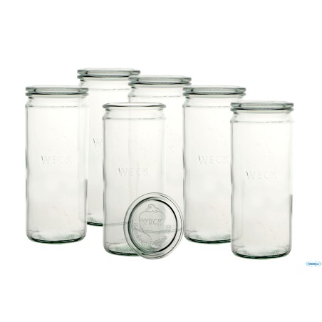 WECK CIL- CARTONE 6 VASI ML.1062 CON COPERCHIO 80   908