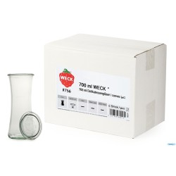 WECK DELIK- CARTONE 6 VASI ML.700 CON COPERCHIO 80   758