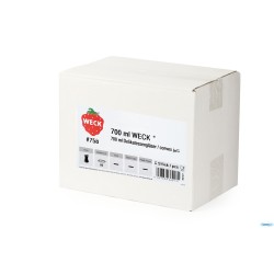 WECK DELIK- CARTONE 6 VASI ML.700 CON COPERCHIO 80   758