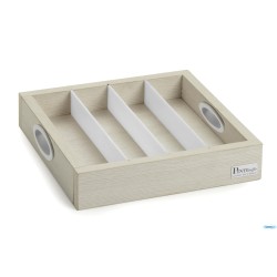 BUFFET COMPACT-VASSOIO MULTI CON SEPARATORI REMOVIBILI CM.30X30XH.6  51604600