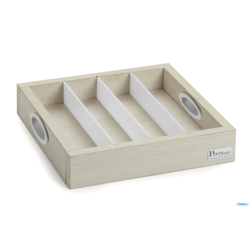 BUFFET COMPACT-VASSOIO MULTI CON SEPARATORI REMOVIBILI CM.30X30XH.6  51604600