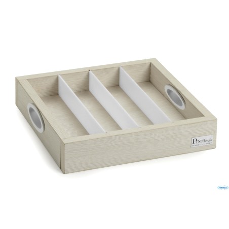 BUFFET COMPACT-VASSOIO MULTI CON SEPARATORI REMOVIBILI CM.30X30XH.6  51604600