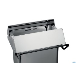 CONTENITORE RIFIUTI A PEDALE INOX BRILLANTE CON APERTURA CENTRALE 70 L CM 55X52 H72,5    790680