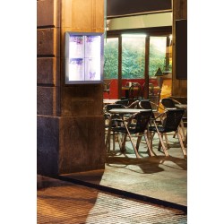 ESPOSIT. PORTAMENU LED INOX 50,5X66,7