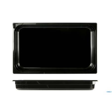 GN POLICARBONATO NERO 1.1-BACINELLA CM 53X32,5 H.6,5 LT.9 BP11065