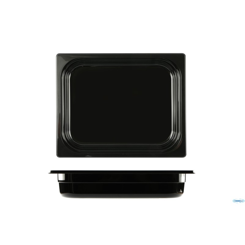 GN POLICARBONATO NERO 1.2-BACINELLA CM 32,5X26,5 H.6,5 LT.4  BP12065